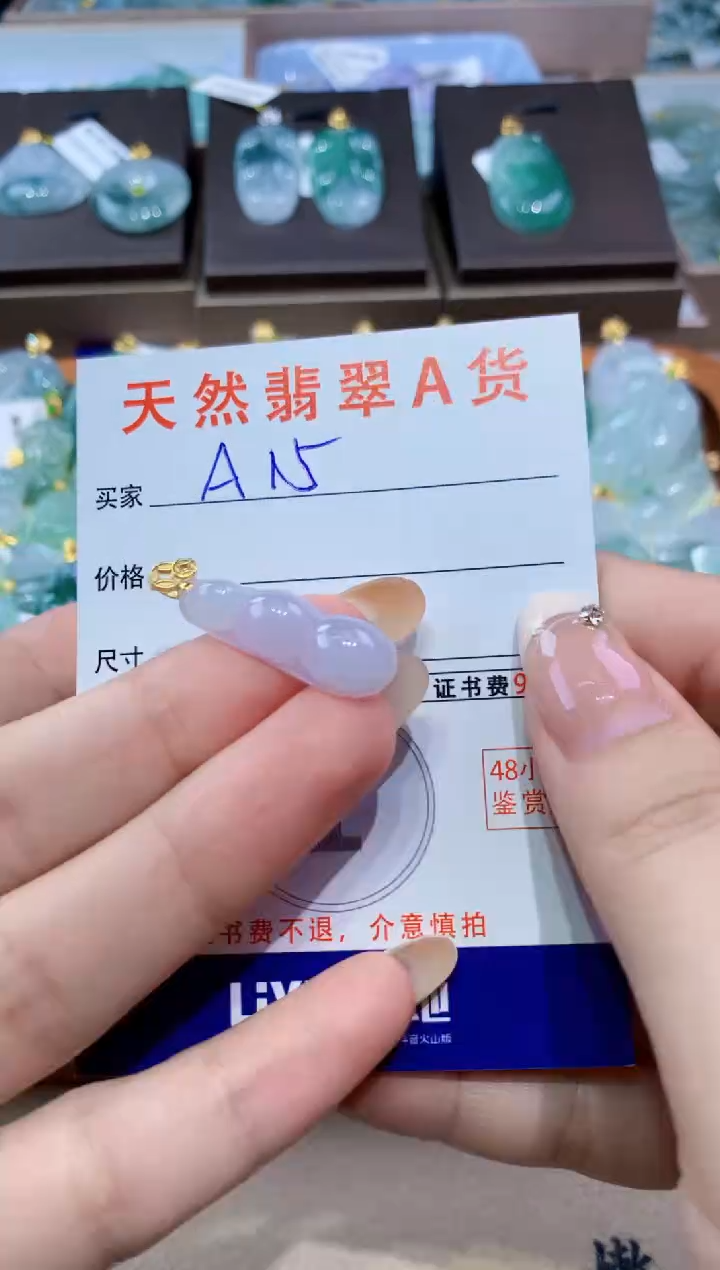 颈饰未镶嵌翡翠天然缅甸翡翠A货挂件 