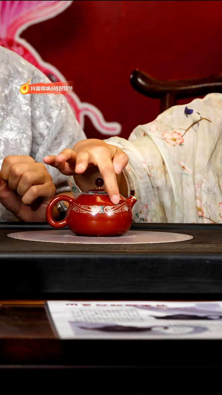 茶壶紫砂宜兴紫砂WYS 朱泥 西施水磨200cc