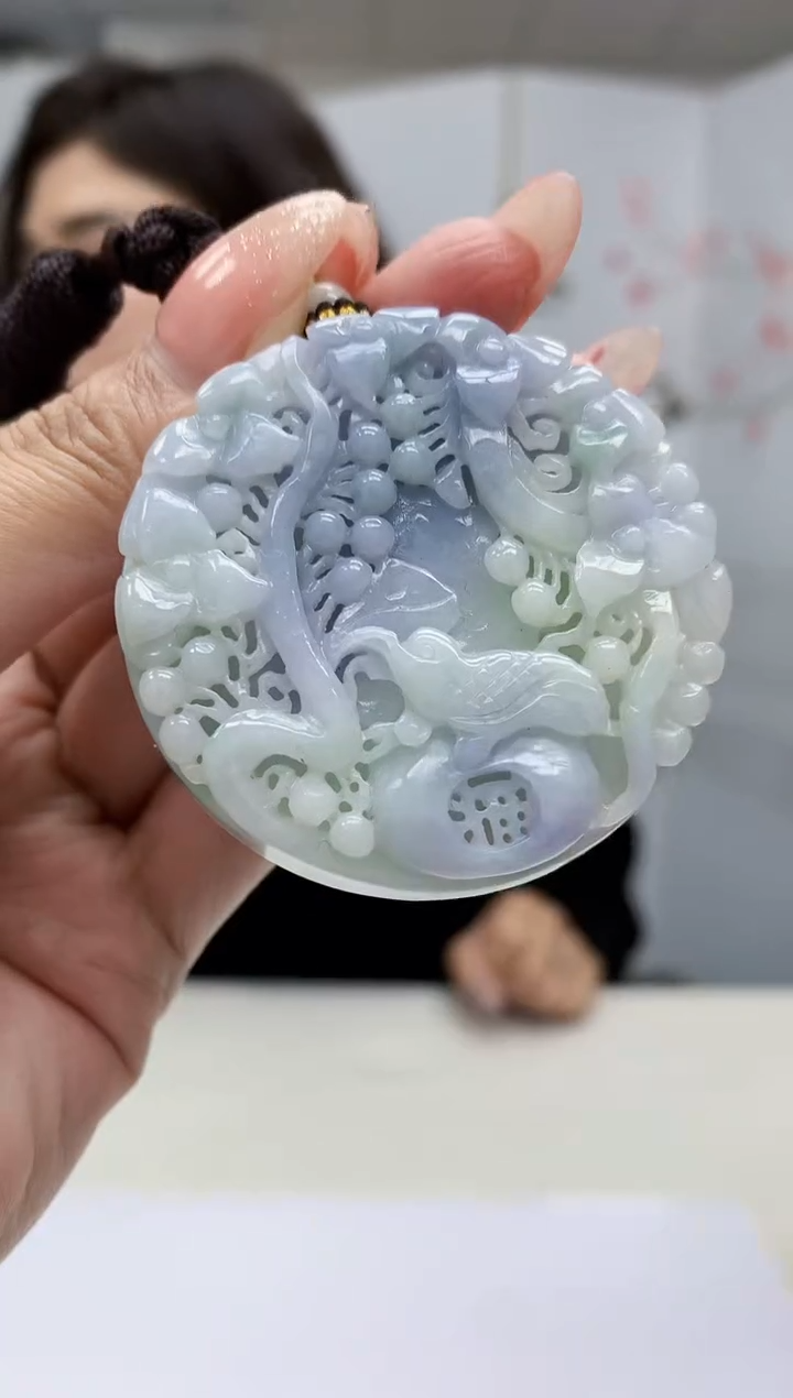 【闪购商品】定制翡翠未镶嵌4829MM-毛货挂件40