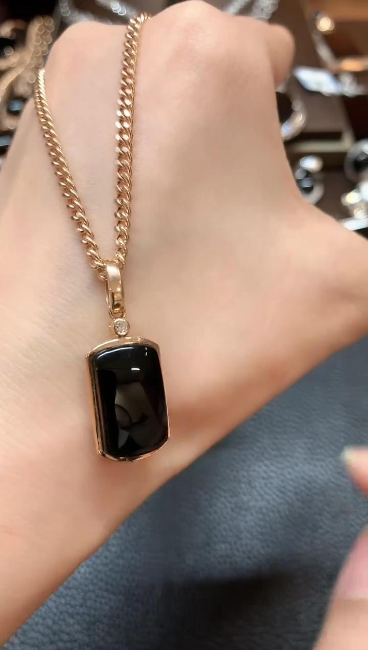 【闪购商品】翡翠项链18K金镶嵌m161不退换