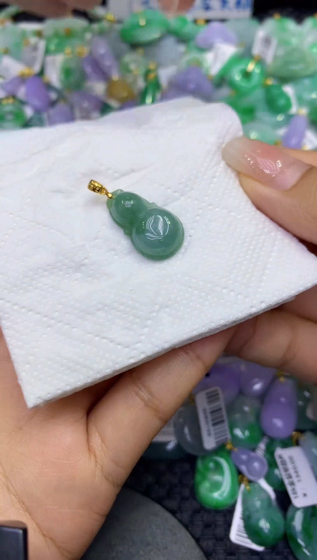 颈饰未镶嵌翡翠天然缅甸A货翡翠