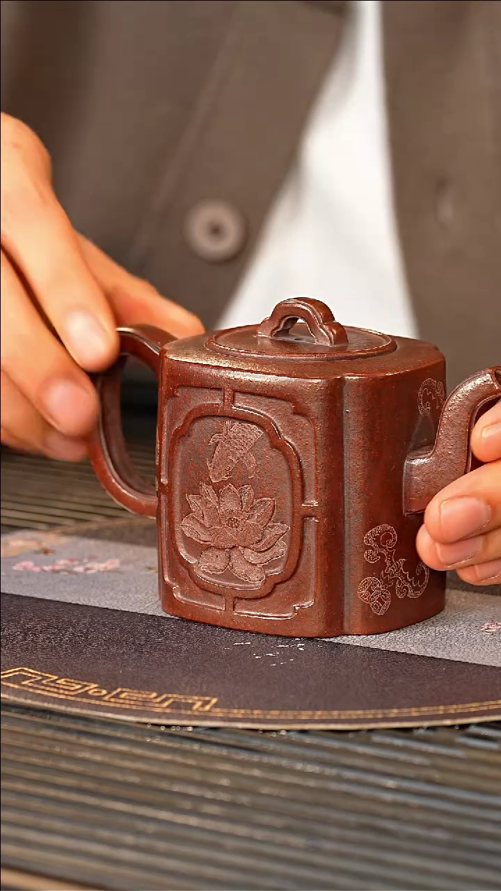 【闪购商品】紫砂茶壶JLQ 铁血砂 春色满园