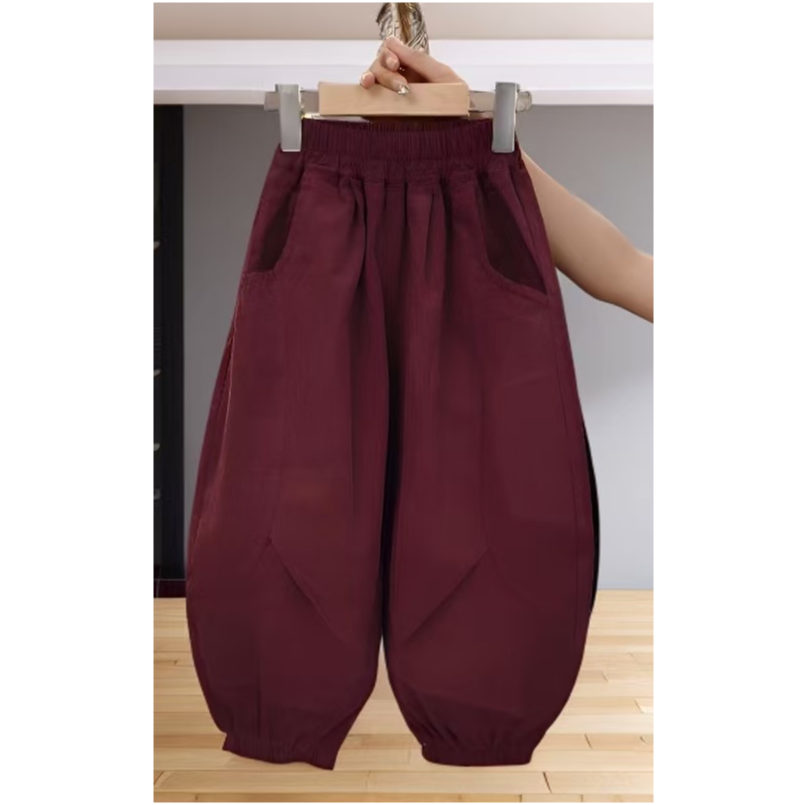 【现货现发】新款上新儿童弯刀裤女童休闲裤男童初秋薄款中大童韩版