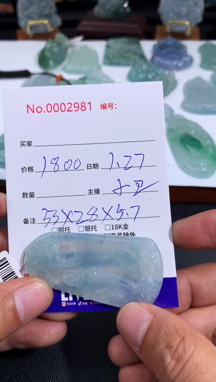 【闪购商品】翡翠颈饰未镶嵌普贤