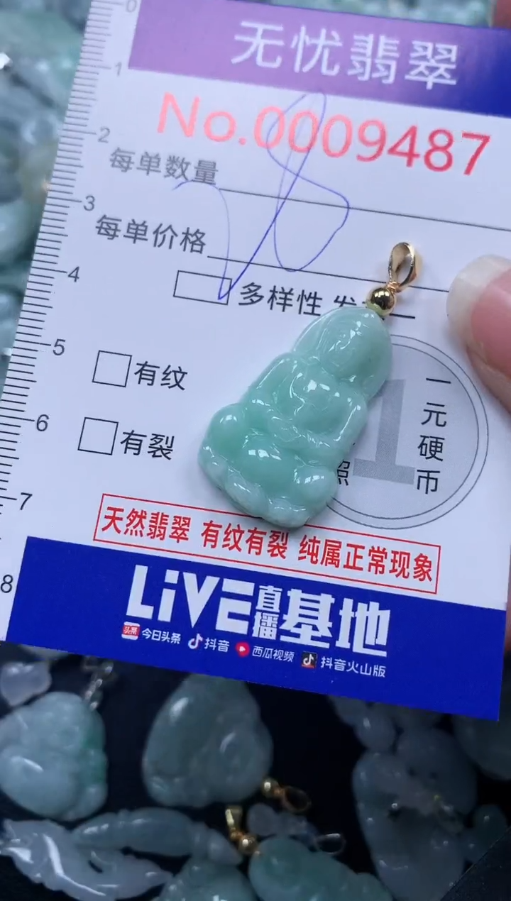 颈饰未镶嵌翡翠9487