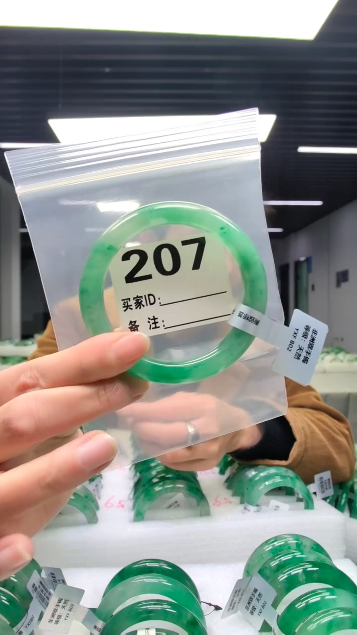 未镶嵌手镯石英质玉（非洲翠）58圈口207