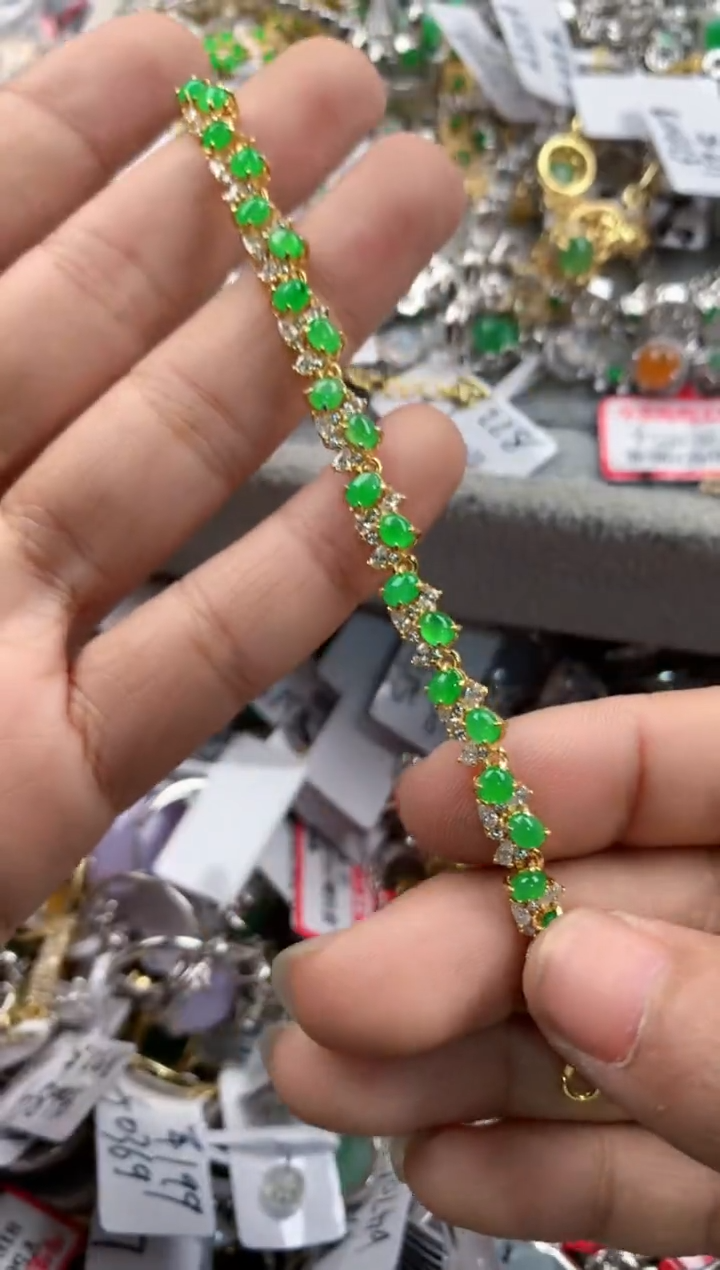 银S925镶嵌戒指翡翠4444----4