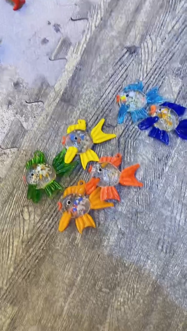 【闪购商品】琉璃手工艺品6条鱼
