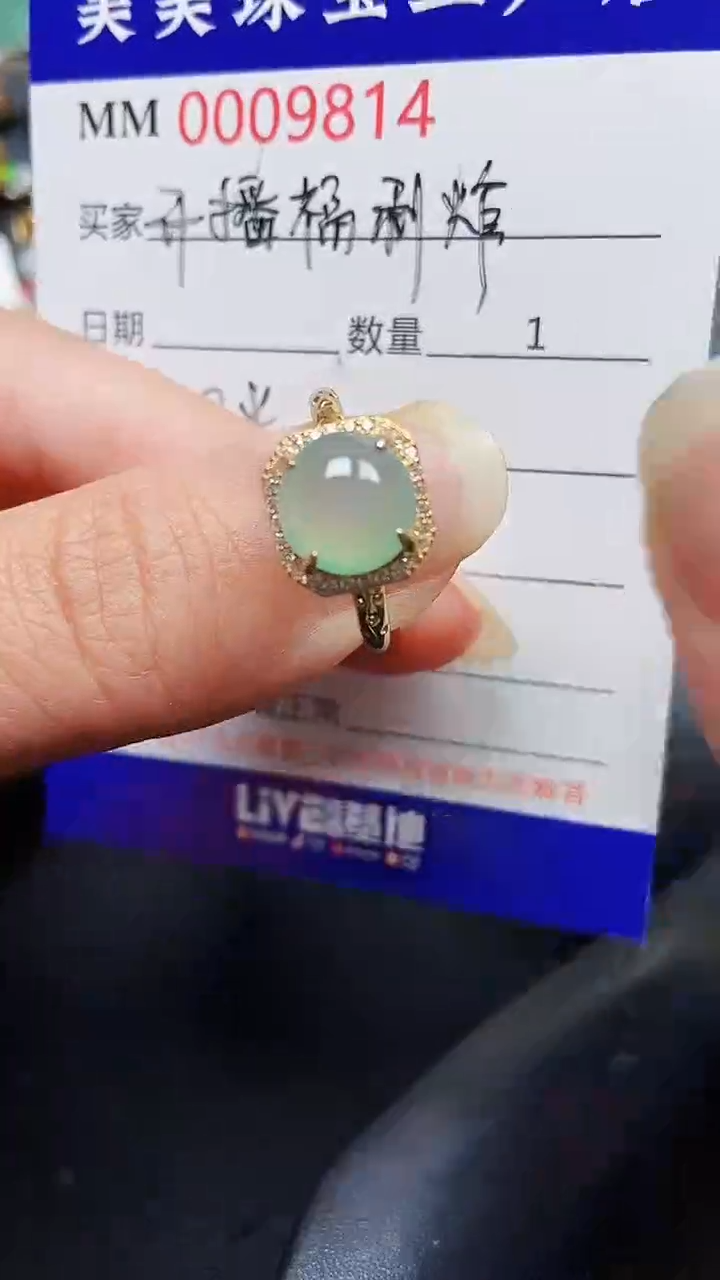 颈饰银S925镶嵌翡翠9814