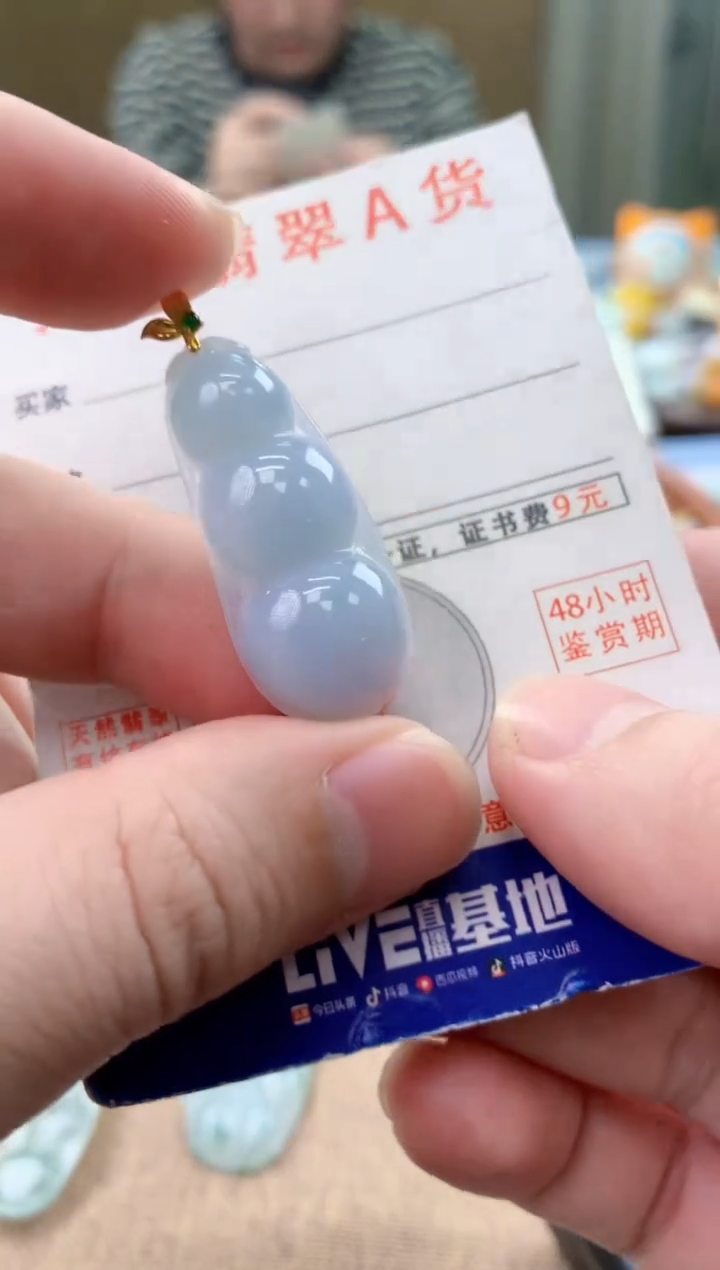 颈饰未镶嵌翡翠天然A货翡翠挂件