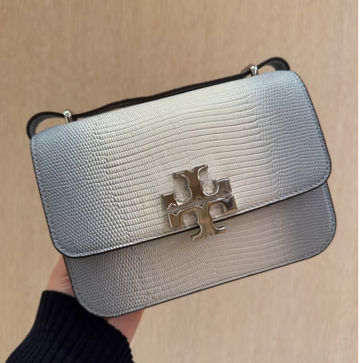 tory burch/汤丽柏琦 eleanor蜥蜴压纹金砖渐变色164830-100 SD