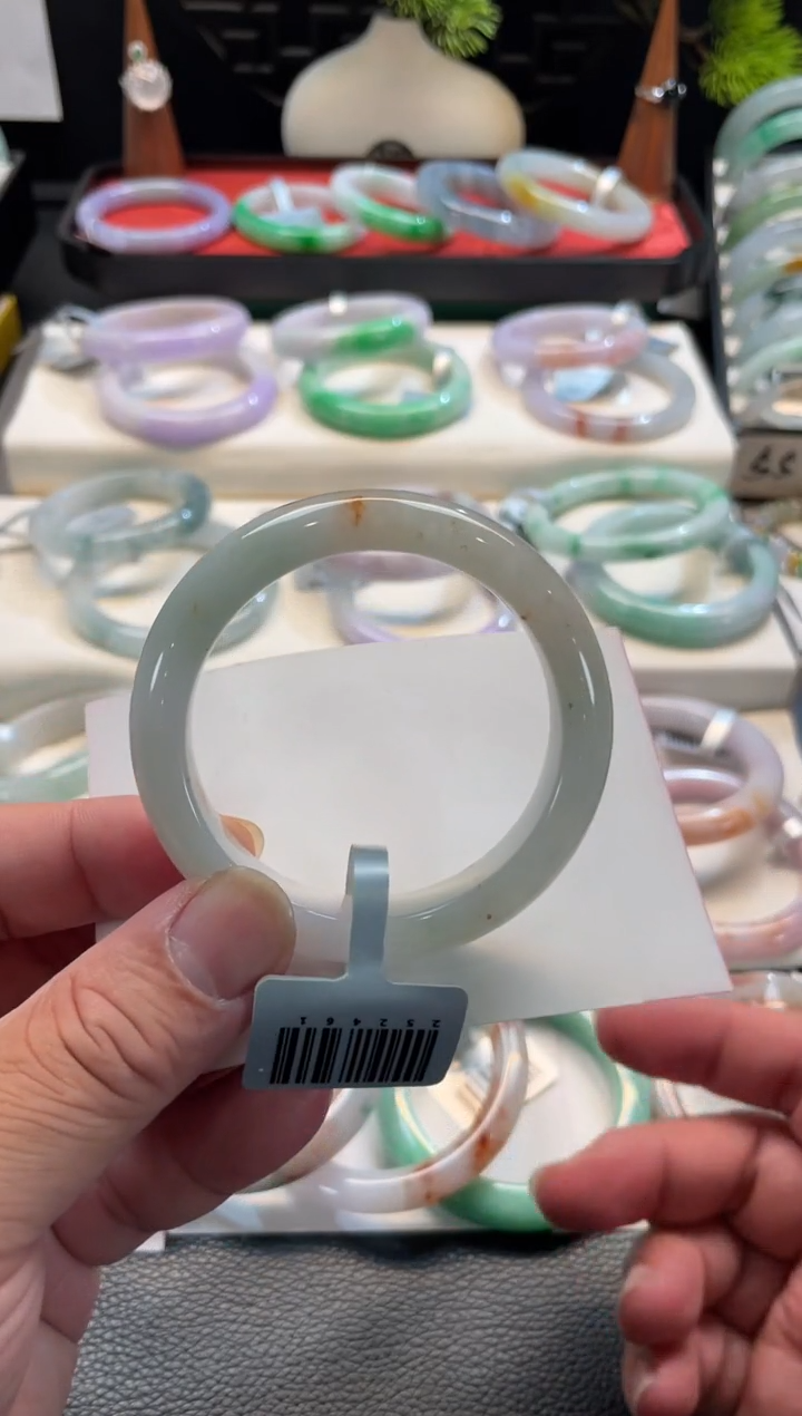 未镶嵌手镯翡翠128号 55正圈