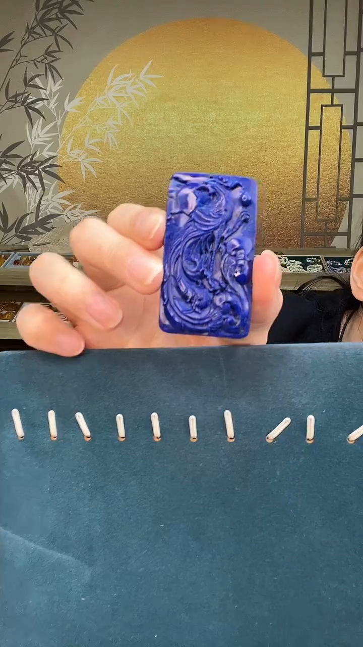 未镶嵌青金石颈饰A3296绑绳