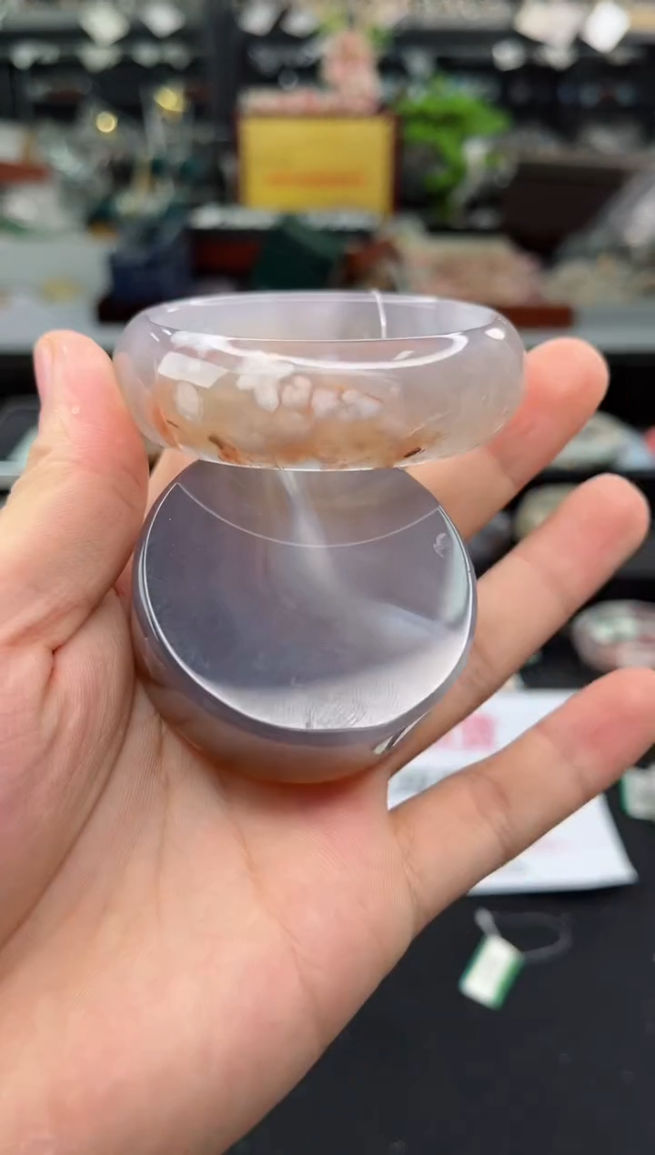 【闪购商品】石英质玉手镯未镶嵌55圈口（赠品镯心）6455165