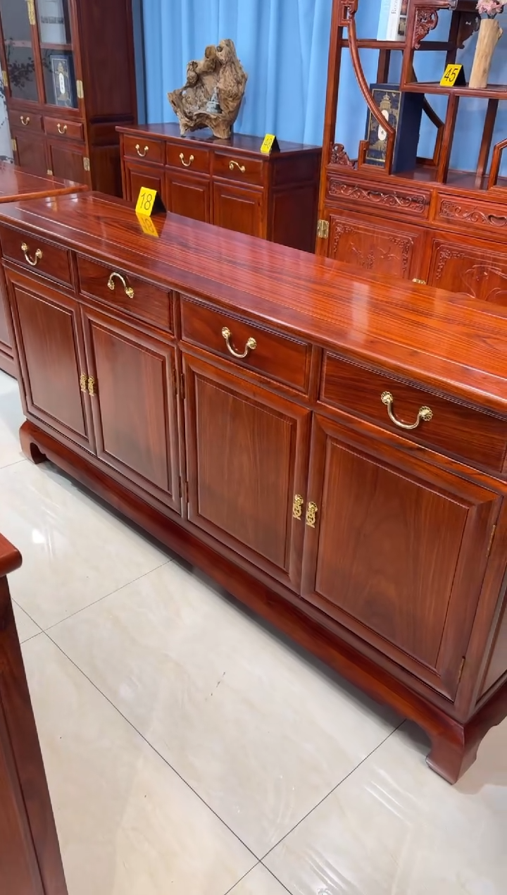 花梨木类柜类家具追**年刺猬紫檀餐边柜198*40*88明天大脚