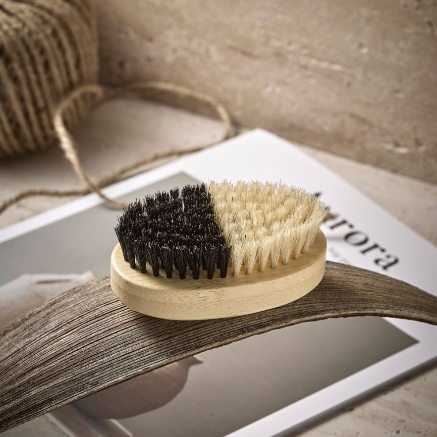 A出口德国双色蔬果刷多功能刷子家用清洁刷猪鬃毛蔬果刷猪鬃毛   