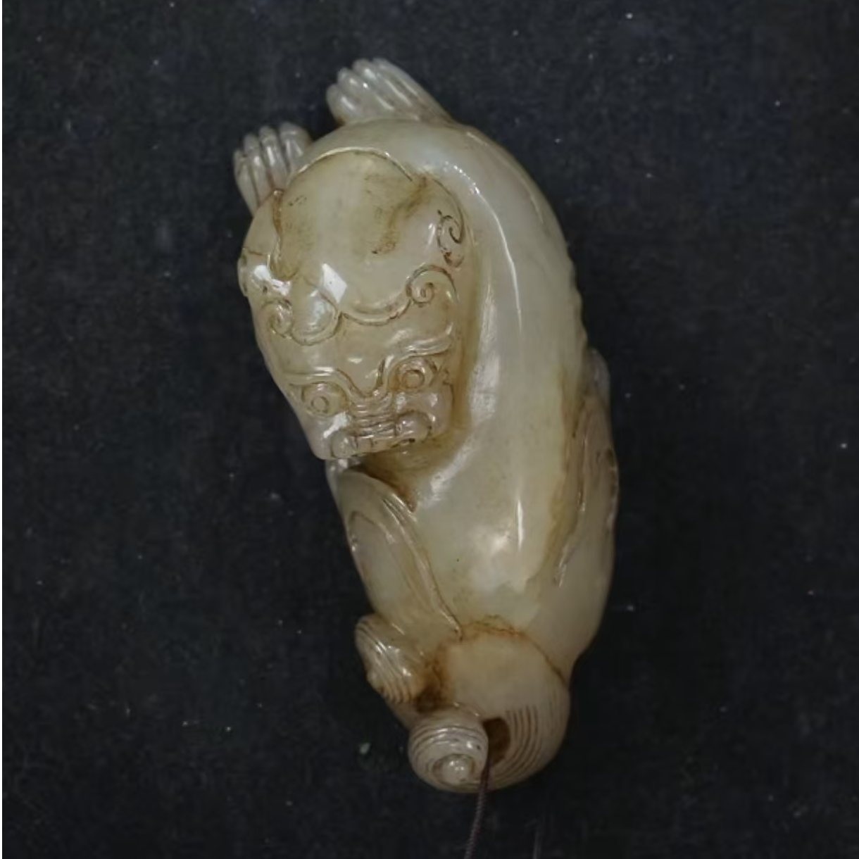 明代和田玉貔貅 1 