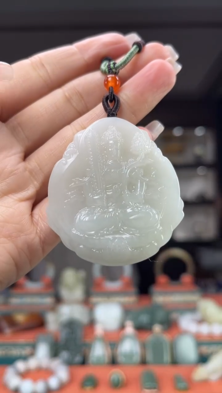 【闪购商品】和田玉颈饰未镶嵌佩佩牛 虎