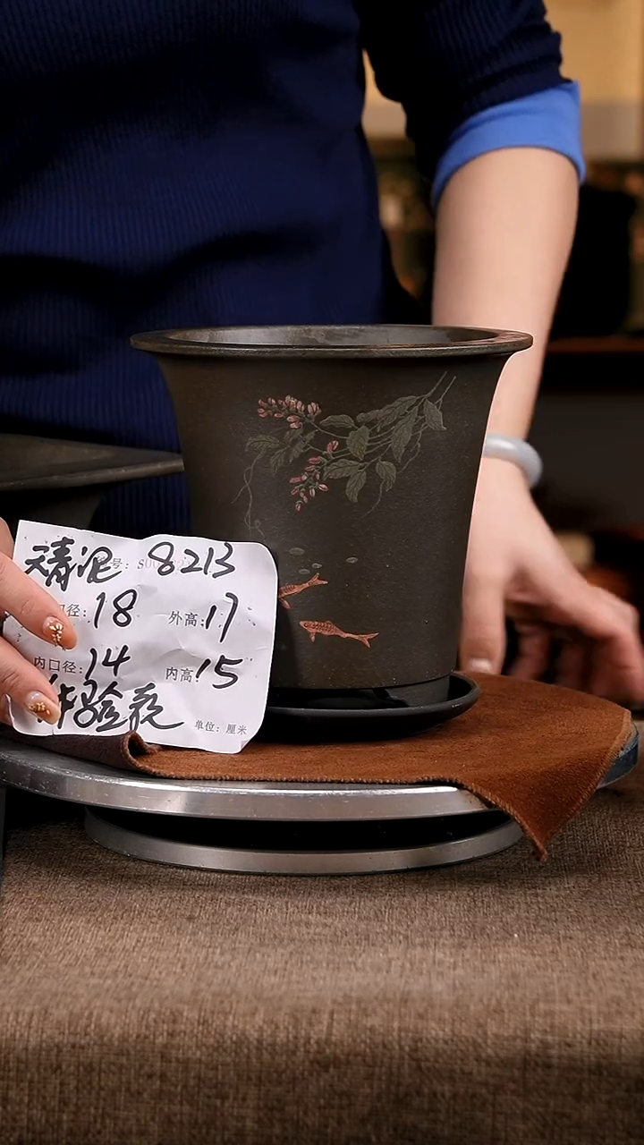 紫砂花盆花卉工艺8213+z