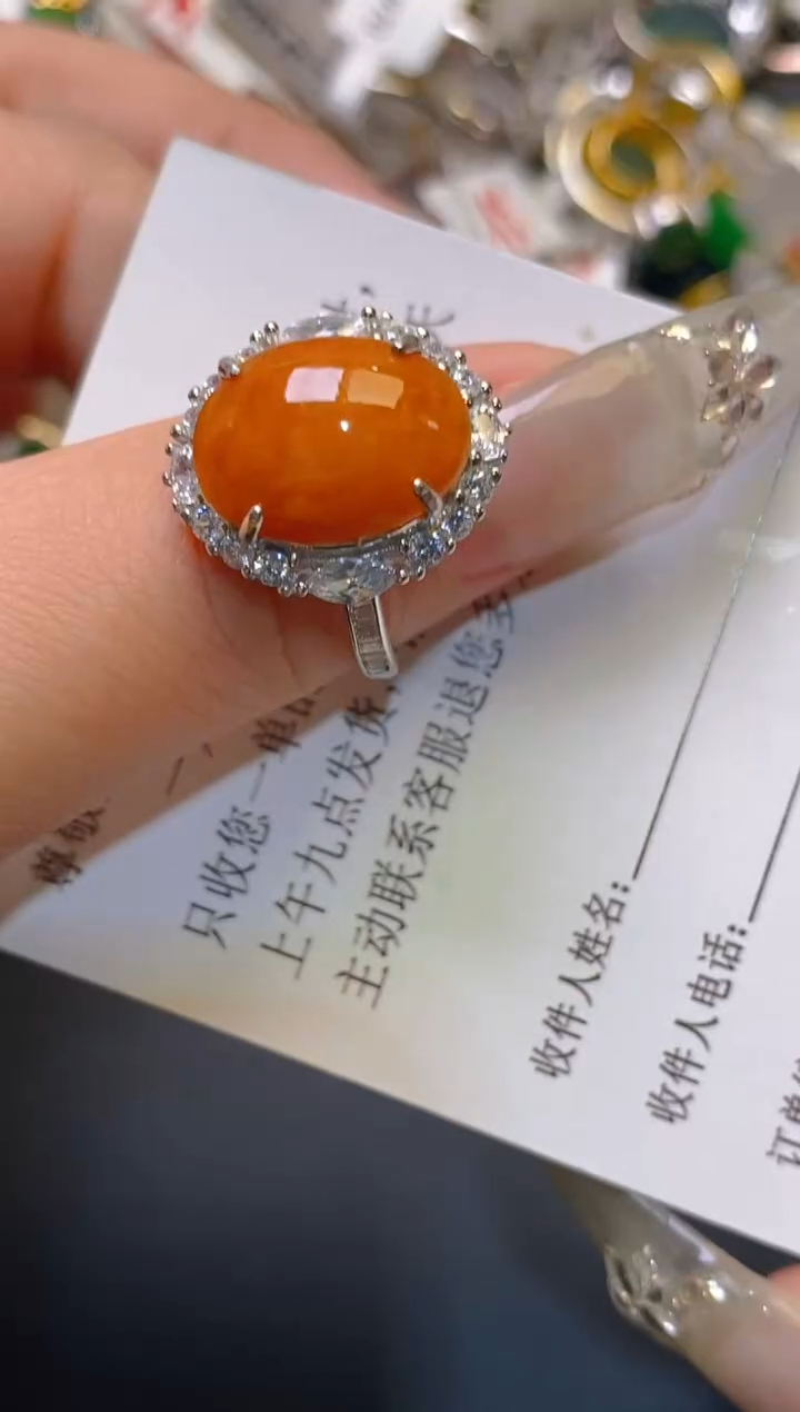 【闪购商品】翡翠耳饰银S925镶嵌天然A货翡翠1