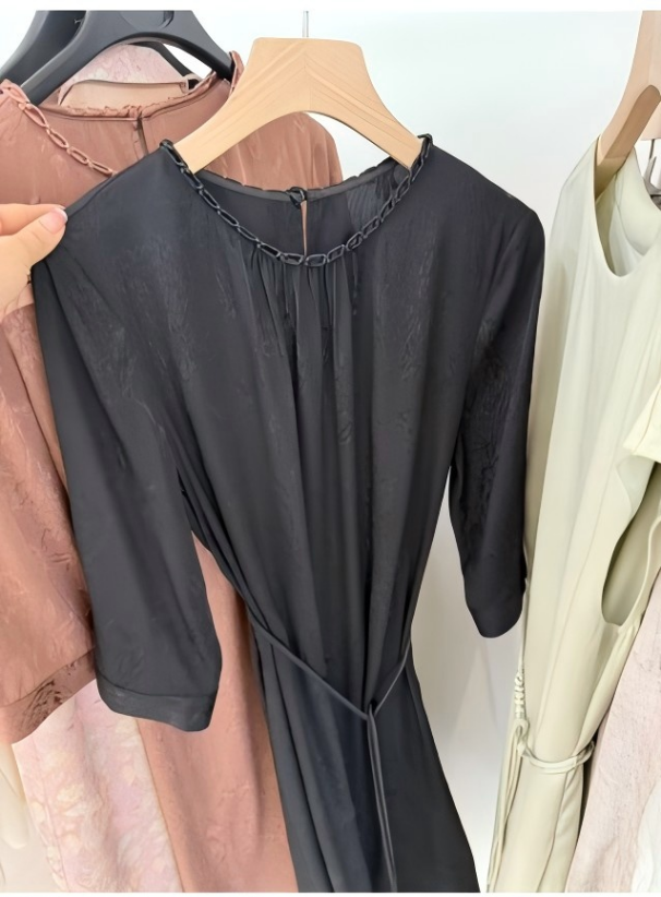 【玲姐专属】冠乐绉桑蚕丝连衣裙8k078