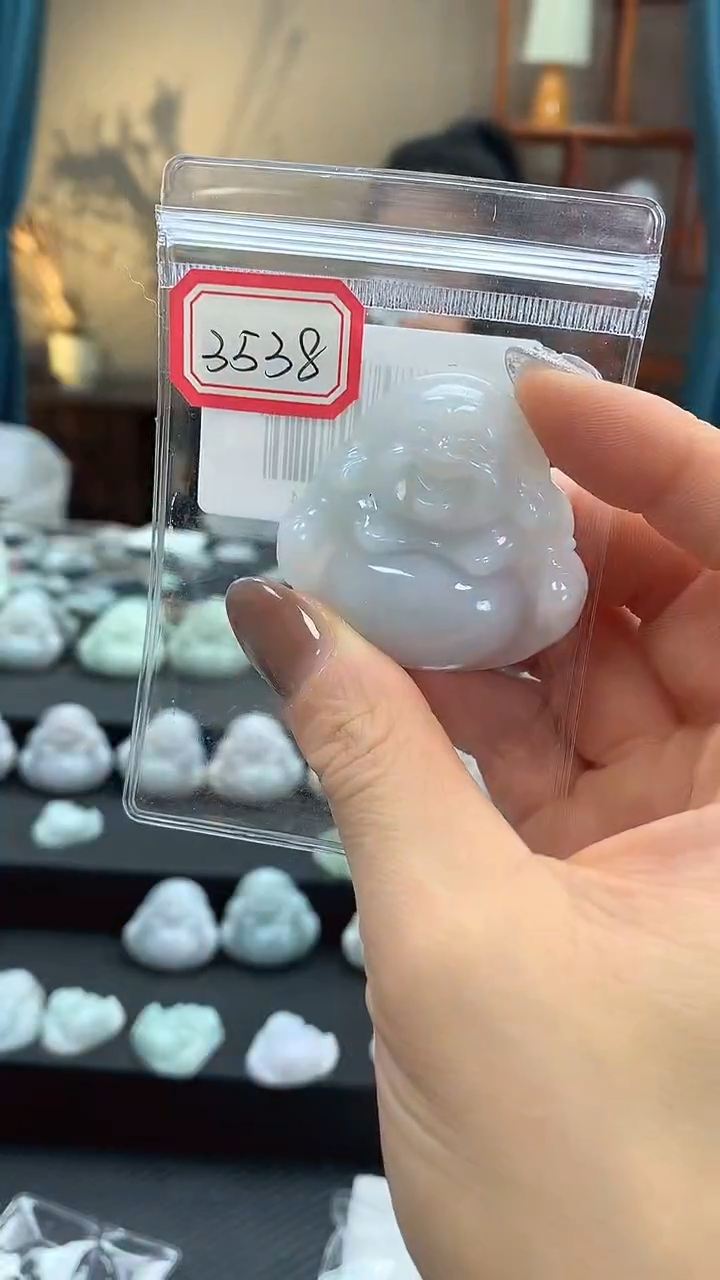 颈饰未镶嵌翡翠佛公3538