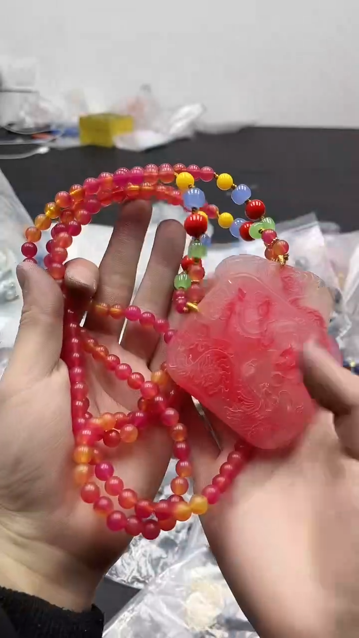 【闪购商品】硅化珊瑚毛衣链未镶嵌205毛衣链