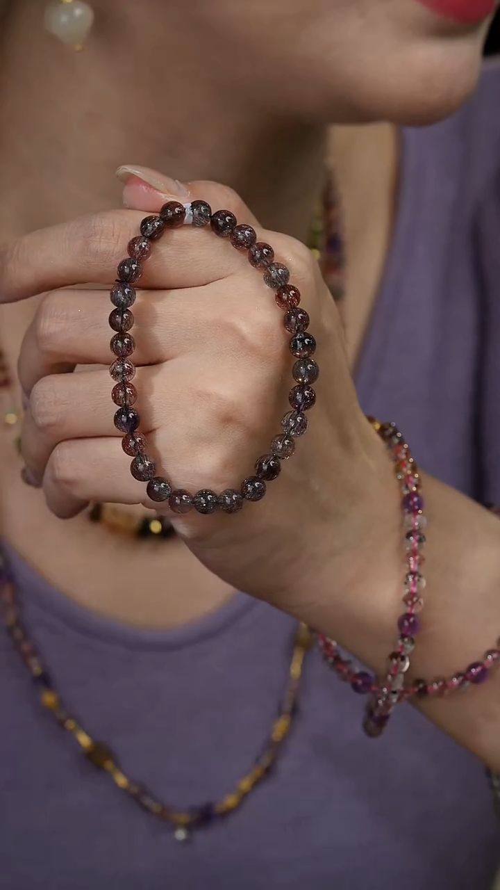 水晶手串未镶嵌A45（多样性发一件）超七