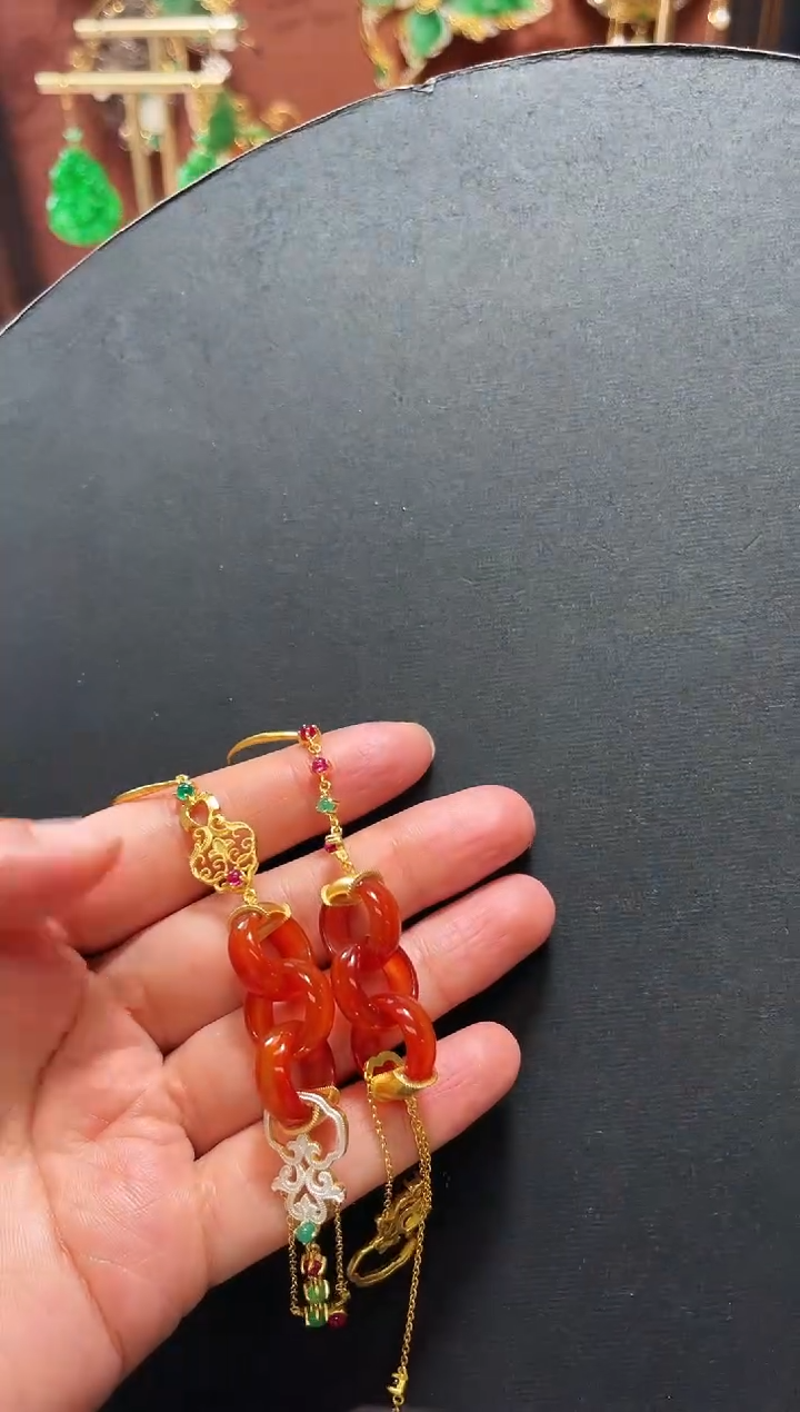 【闪购商品】玛瑙/玉髓耳饰银S925镶嵌支持48小时鉴赏