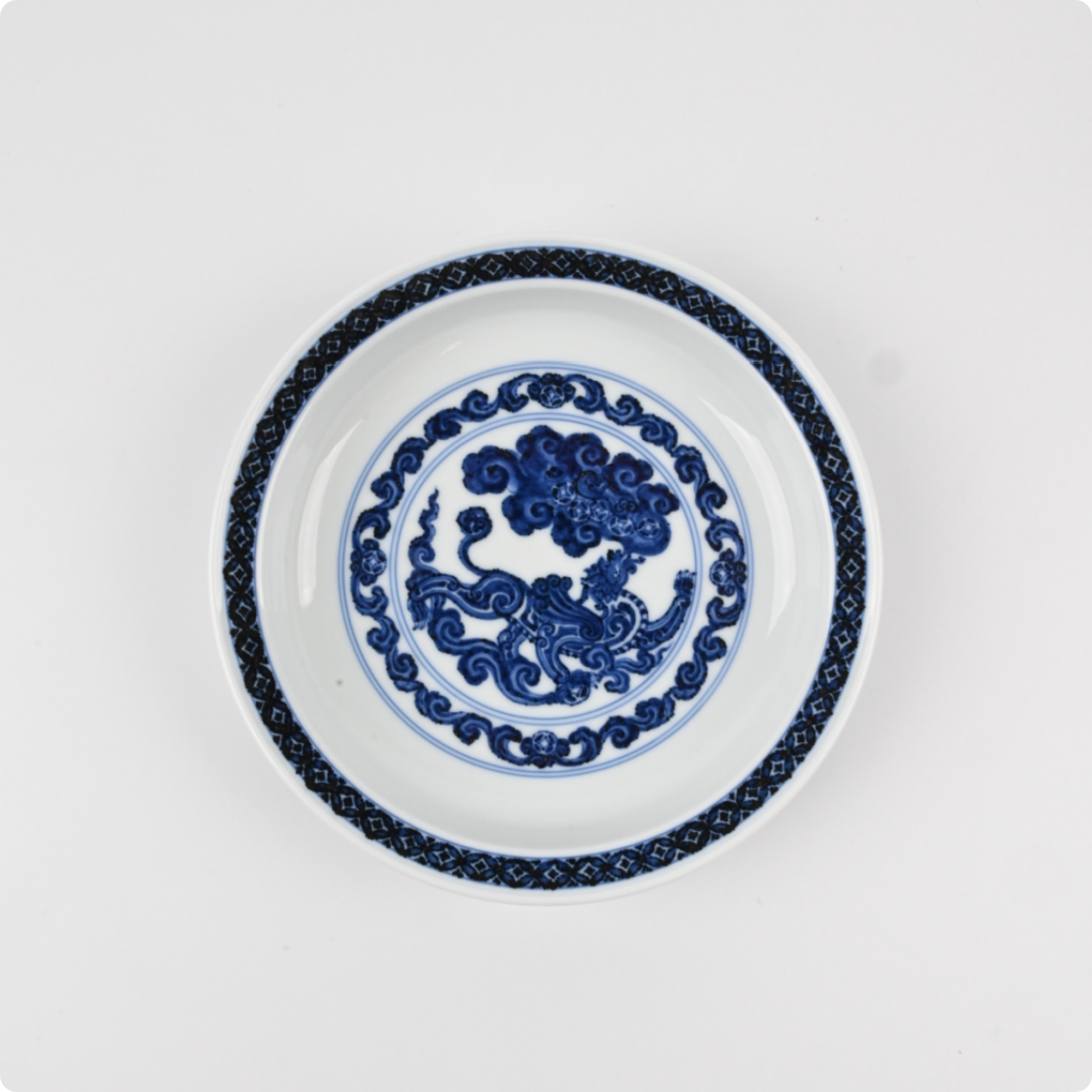 【景德镇名窑口】松风馆 明式貔貅纳财赏盘壶承 窑口茶器全手工手绘