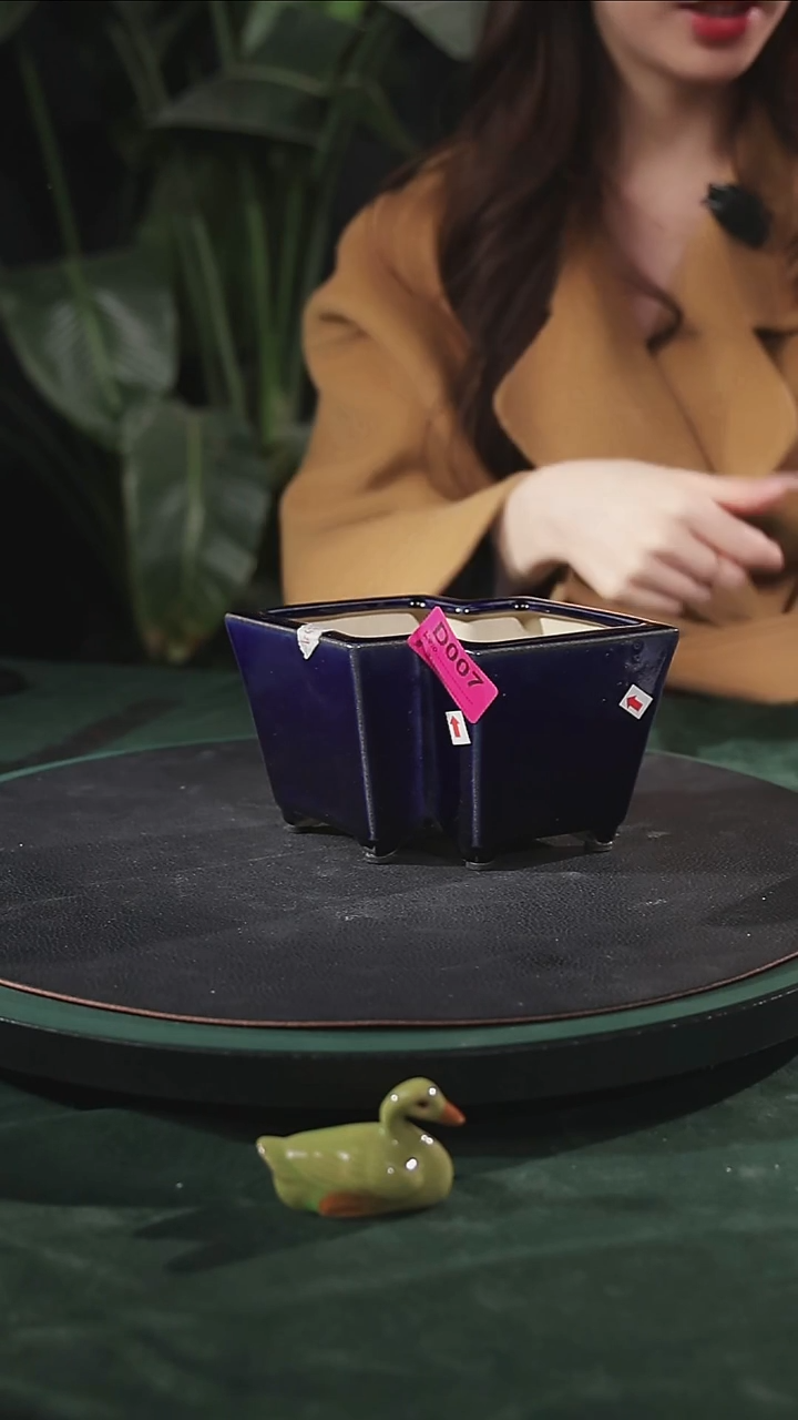 【石湾花盆】7寸方胜盆微瑕  007