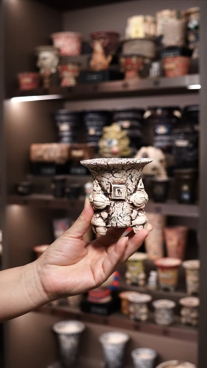 多***叔泰国进口手工花盆个性创意花盆