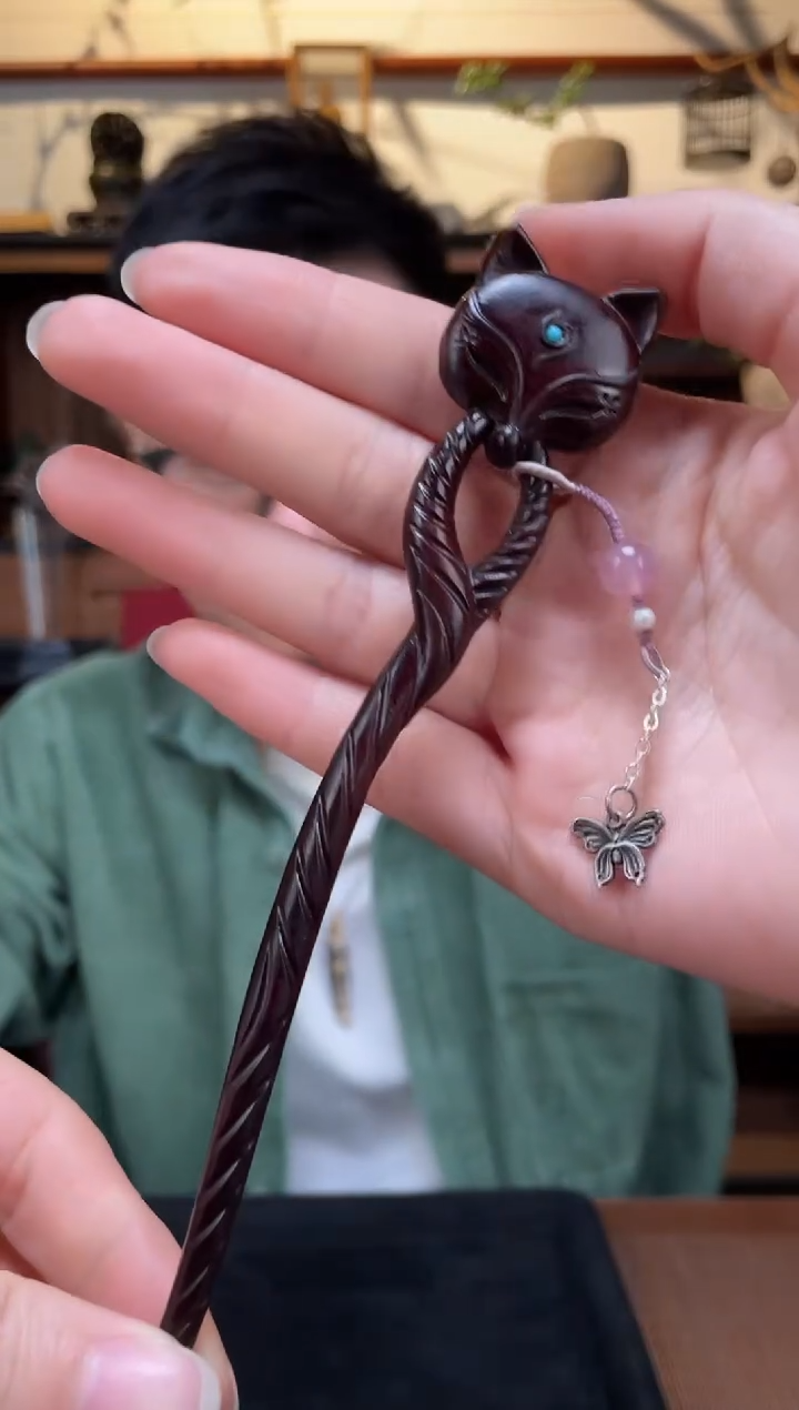 【闪购商品】水晶配饰未镶嵌粉水晶配饰发簪*20SCZT