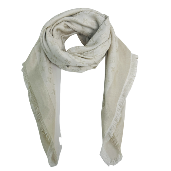 妃鱼/路易威登/桑蚕丝/围巾/95新/M一三零