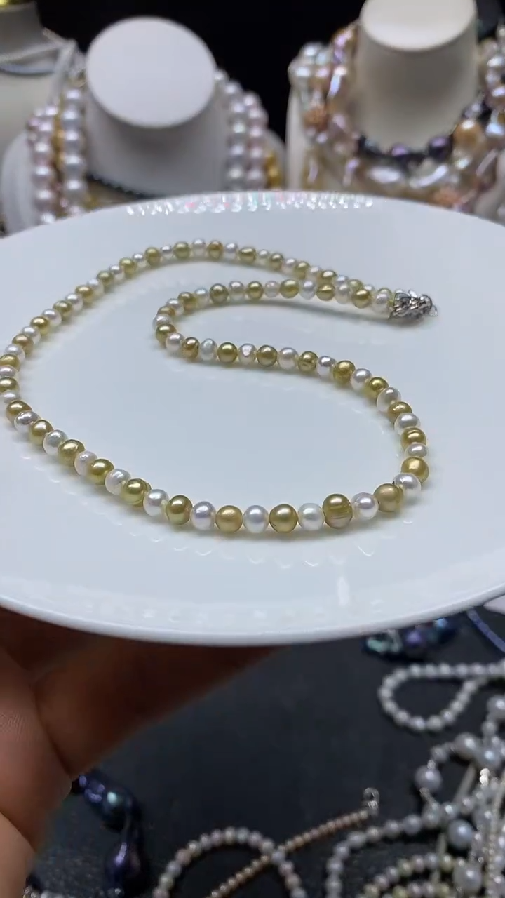 颈饰未镶嵌淡水珍珠多人