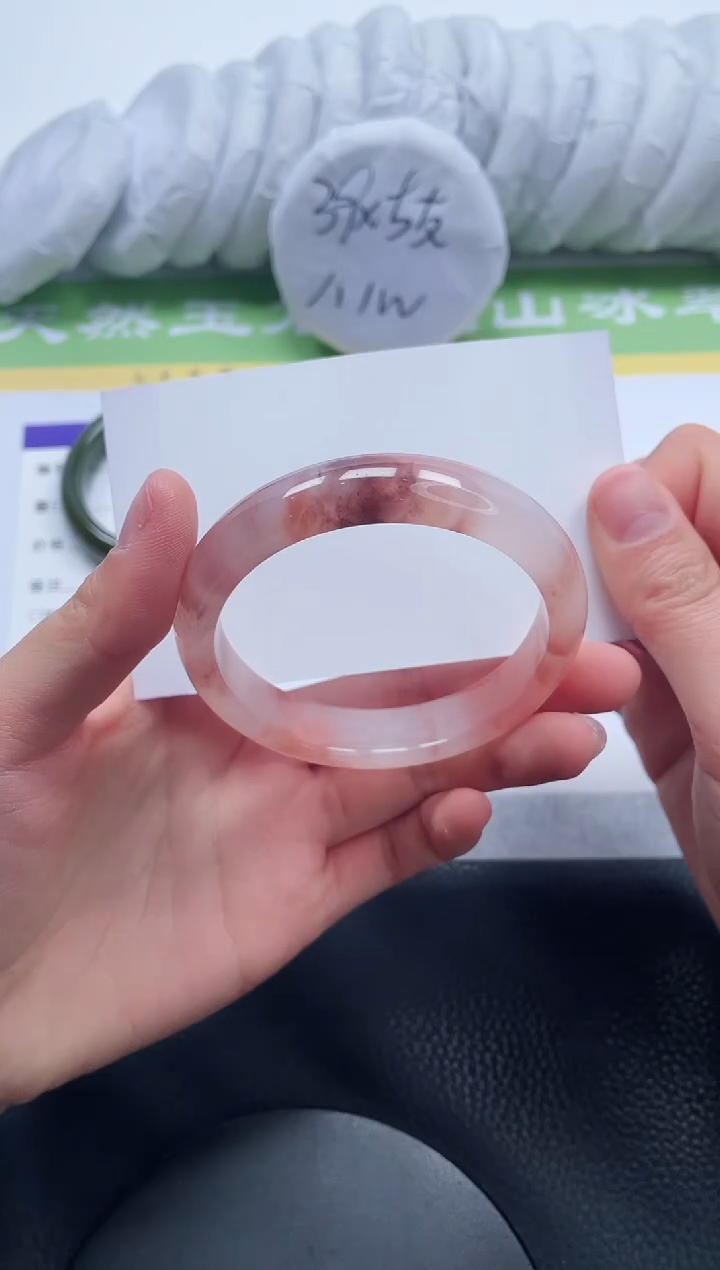 【闪购商品】石英质玉手镯未镶嵌A79-54+