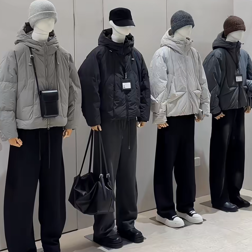 26年货高绒量连帽90白鸭绒羽绒服男生 Y 25966 高克重