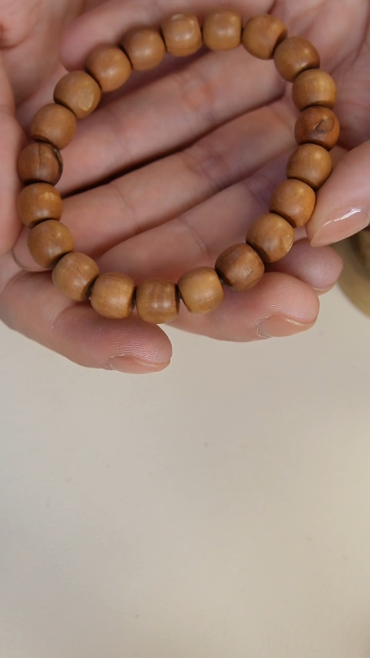 【闪购商品】檀香木手串/手链老山檀香1.0直切单圈瑕疵