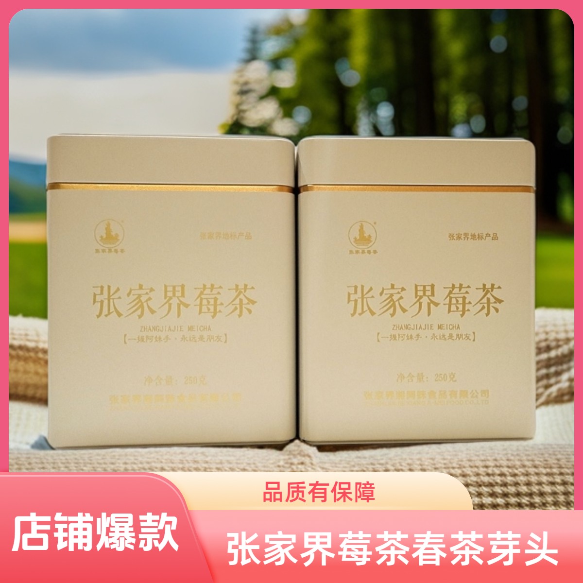 张家界芽头莓茶藤茶春茶龙须茶清香特产250克罐装