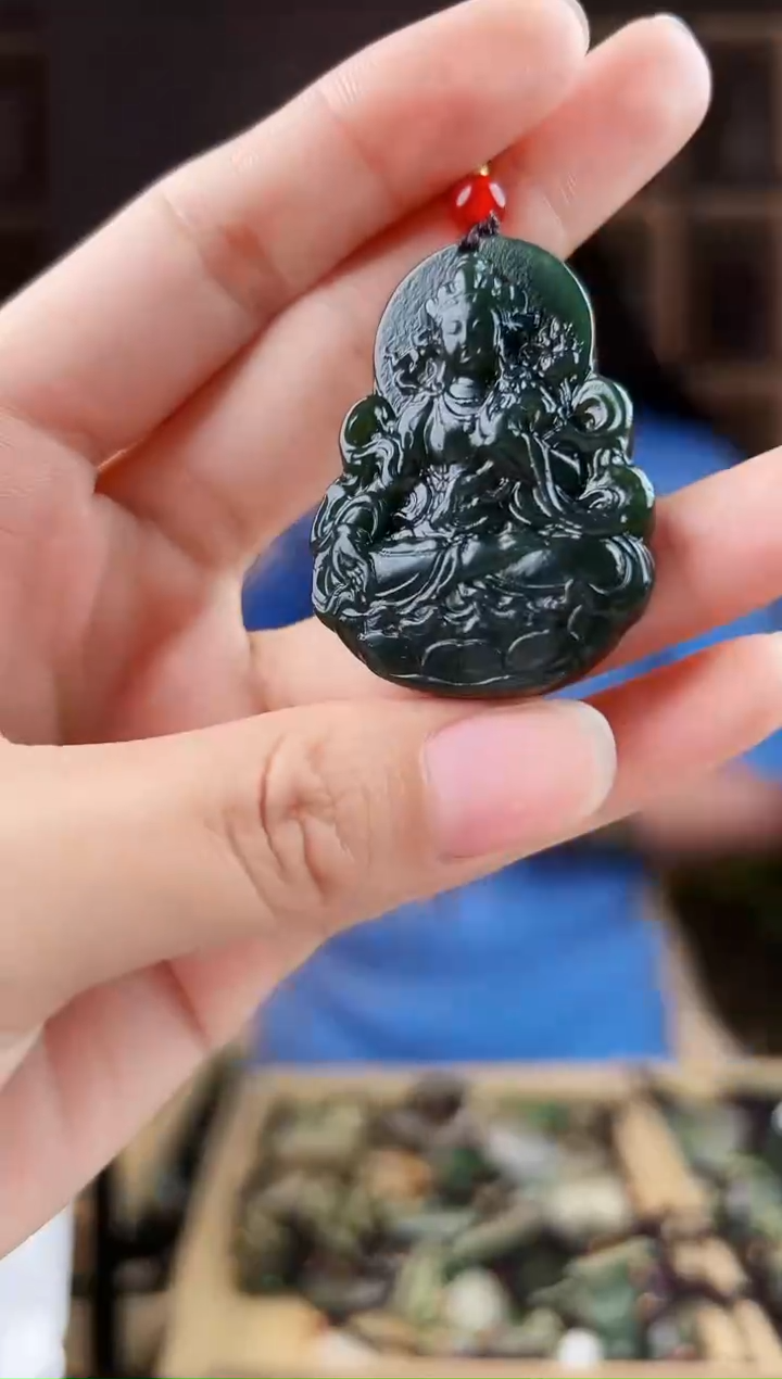 颈饰未镶嵌和田玉拍一发一，多样性发货