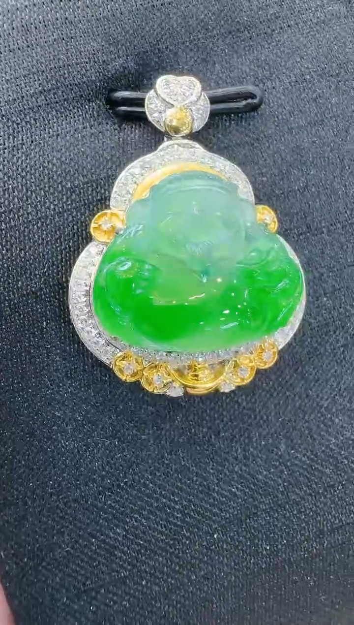 【闪购商品】翡翠吊坠(不含链)18K金镶嵌多样性团购发一件