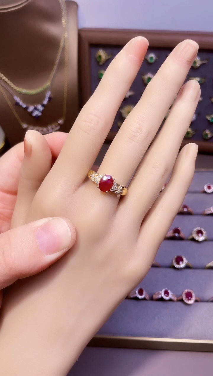 【闪购商品】红宝石戒指银S925镶嵌一枚