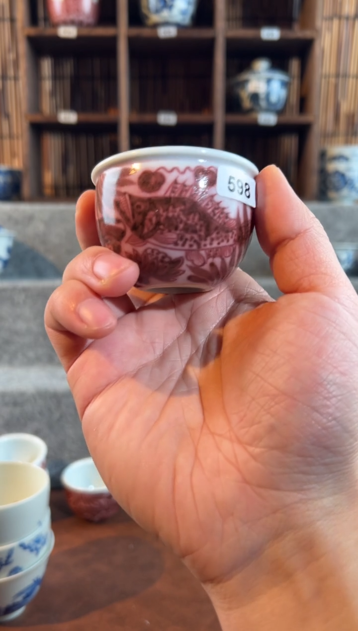 【闪购商品】598天禄言瓷手绘茶器天花板