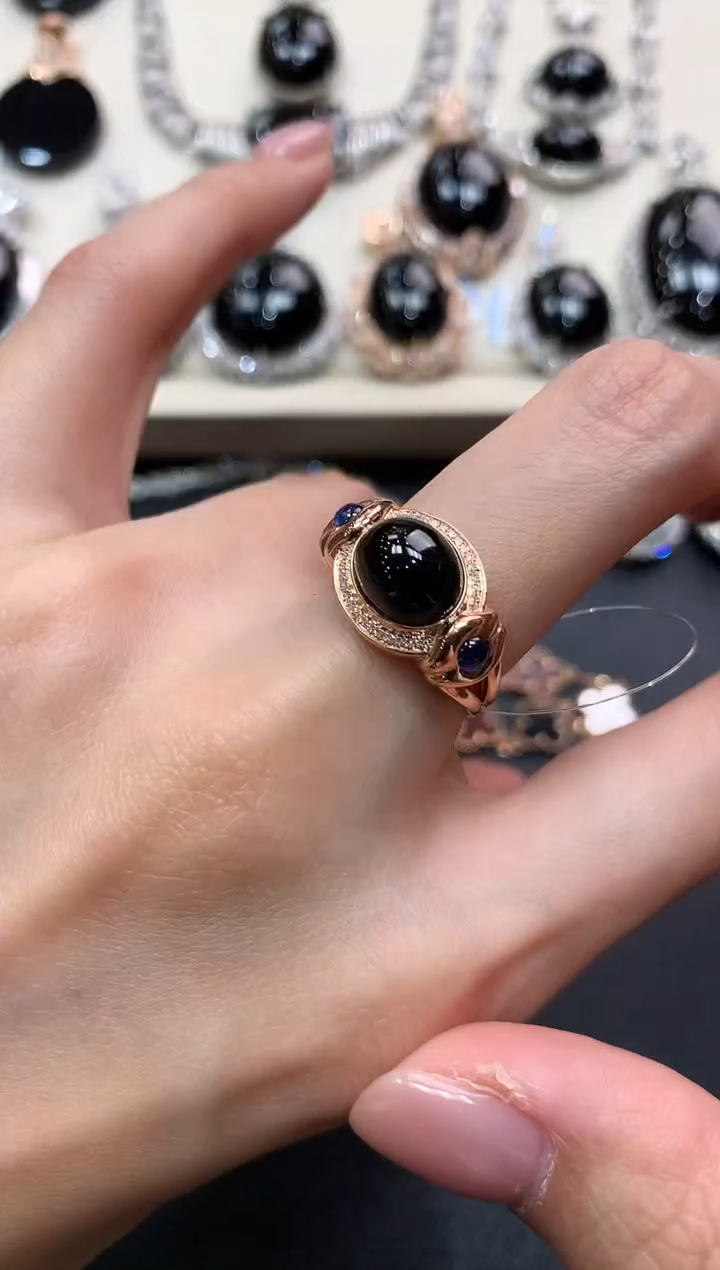 【闪购商品】翡翠戒指18K金镶嵌q54无鉴赏