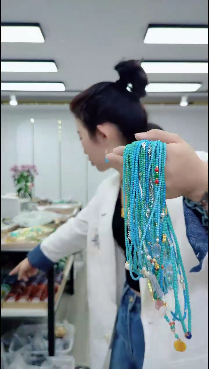 玛瑙/玉髓颈饰合金2521金色龙骨链