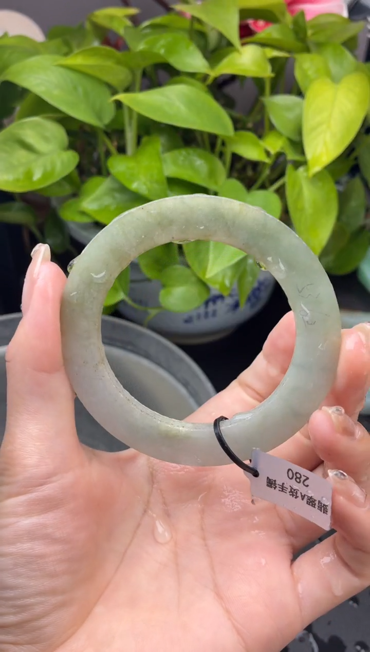 定制翡翠叮当镯定制未镶嵌26号手镯53-62