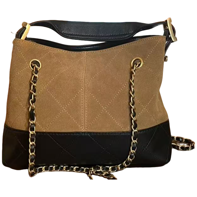 TOLEX2025新款手工百搭真皮女包拼接女包24cm