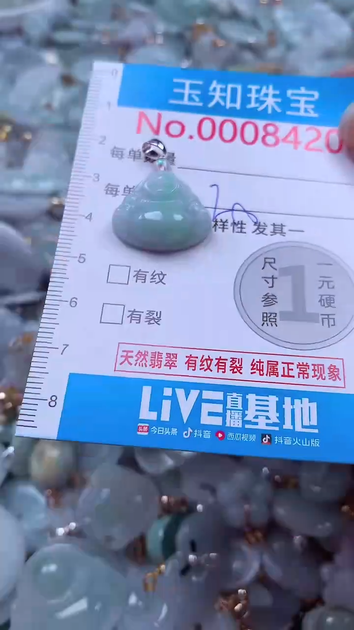 吊坠(不含链)未镶嵌翡翠8420