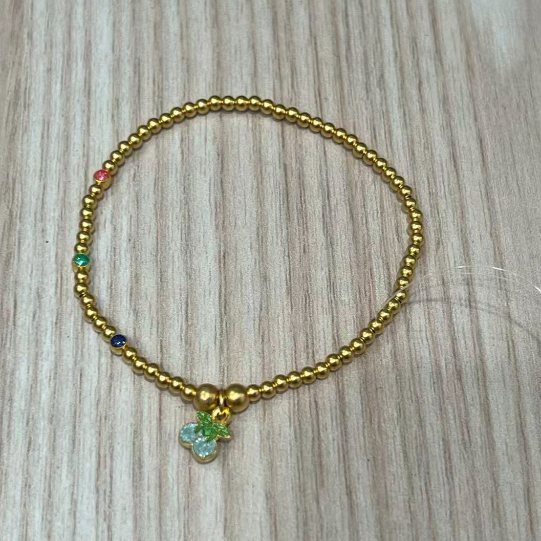 菜百首饰 足金手链 