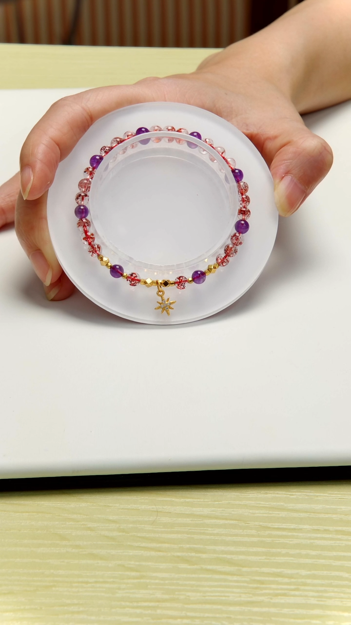 未镶嵌手串水晶超七设计款手串  多样性发一2